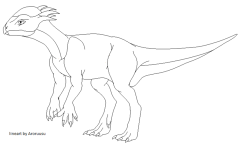 Stegoceras Dinosaur Coloring Page